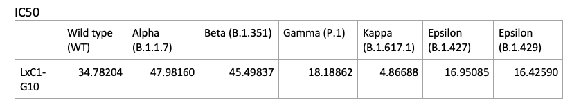 SARS-CoV2 Human Neutralizing mAb Antibody