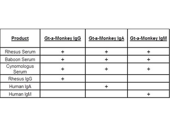 Monkey IgM mu Antibody Peroxidase Conjugated