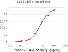 Assay Standard Curve for Beta Variant